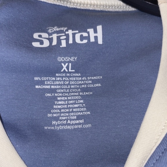 Disney Stitch juniors Blue and Pink T-Shirt - Picture 3 of 3